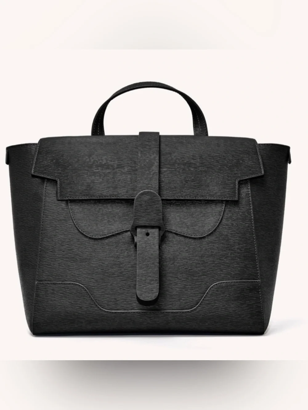 Senreve Maestra in Black - a Structured Top-Handle Crossbody or Backpack